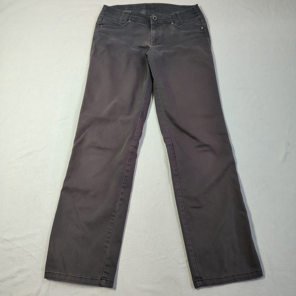 Kuhl Klaudette Pants Womens 6 REG Brown Straight Outdoor Stretch Cotton‎ Blend